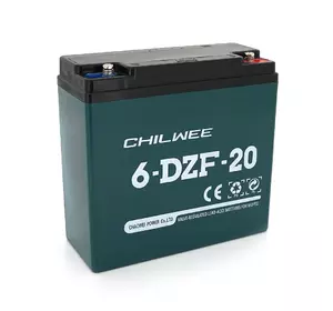 Тягова акумуляторна батарея AGM CHILWE  6-DZF-20, 12V 20Ah, Q2