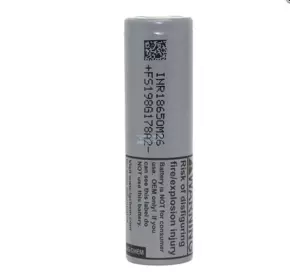 Акумулятор Li-Ion 18650 LG INR18650M26, 2500mAh, 10A, 4.2/3.6/2.5V, GREY, 2 шт в упаковці, ціна за 1 шт Акумулятор Li-Ion 18650 LG INR18650M26, 2500mAh, 10A, 4.2/3.6/2.5V, GREY, 2 шт в упаковці, ціна за 1 шт