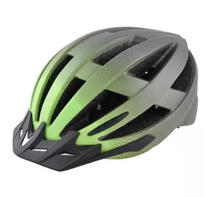 Велосипедный шлем GREY'S зеленый-черный мат., L