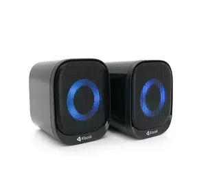 Колонки 2.0 Kisonli X3 для ПК та ноутбука, USB + 3.5mm, 2x3W, 20Hz-20KHz, RGB, Black Колонки 2.0 Kisonli X3 для ПК та ноутбука, USB + 3.5mm, 2x3W, 20Hz-20KHz, RGB, Black