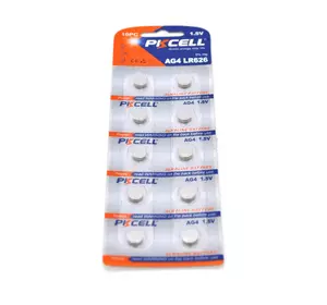 Батарейка лужна PKCELL 1.5V AG4, 10 штук в блістері ціна за блістер, Q Батарейка лужна PKCELL 1.5V AG4, 10 штук в блістері ціна за блістер, Q