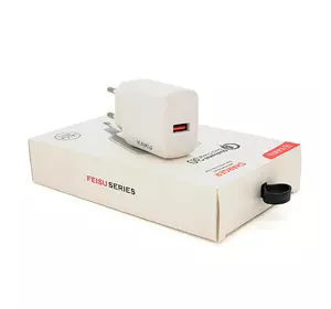 СЗУ AC100-240V iKAKU KSC-178 FEISU QC3.0, White, Box СЗУ AC100-240V iKAKU KSC-178 FEISU QC3.0, White, Box
