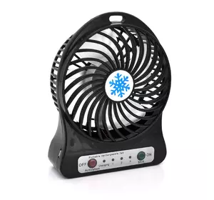 Портативний вентилятор Light Fan, 3 режими швидкості, акумулятор 18650, Mix color, Box