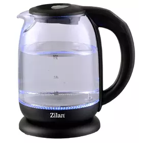 Електричний скляный чайник Zilan ZLN3956, 1850-2200W з підсвічуванням