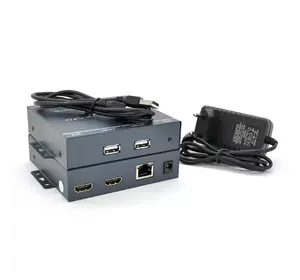 Одноканальний активний подовжувач HDMI сигналу по UTP кабелю. Дальність передачі: до 200 метрів, cat5e / cat6e 1080P / 3D. Управління через USB Одноканальний активний подовжувач HDMI сигналу по UTP кабелю. Дальність передачі: до 200 метрів, cat5e / cat6e 1080P / 3D. Управління через USB
