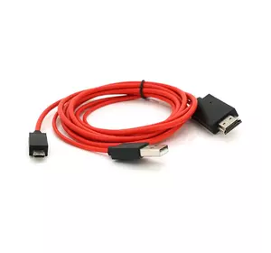Конвертер MHL microUSB (тато) + USB (тато) => HDMI (тато) 2.0м, Black, 1080p, BOX Конвертер MHL microUSB (тато) + USB (тато) => HDMI (тато) 2.0м, Black, 1080p, BOX